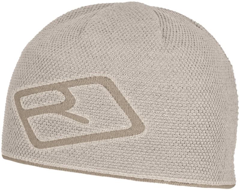 Merino Logo Knit Beanie - white tea 1