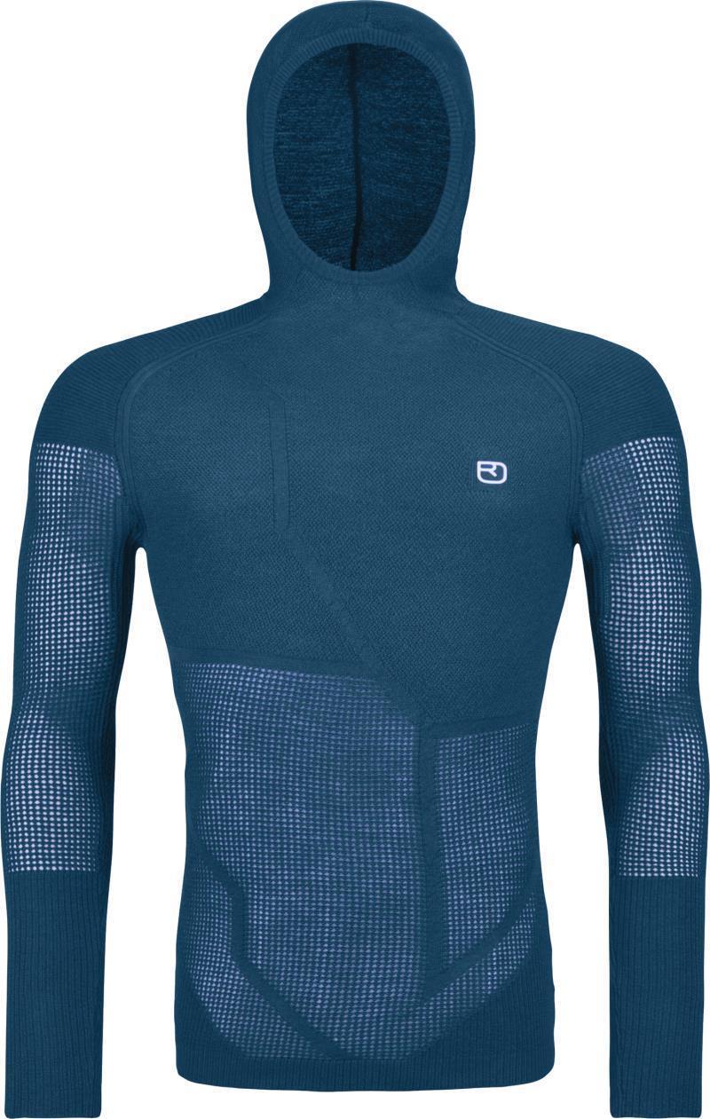 Merino Thermovent Hoody - Mens - Petrol Blue 1