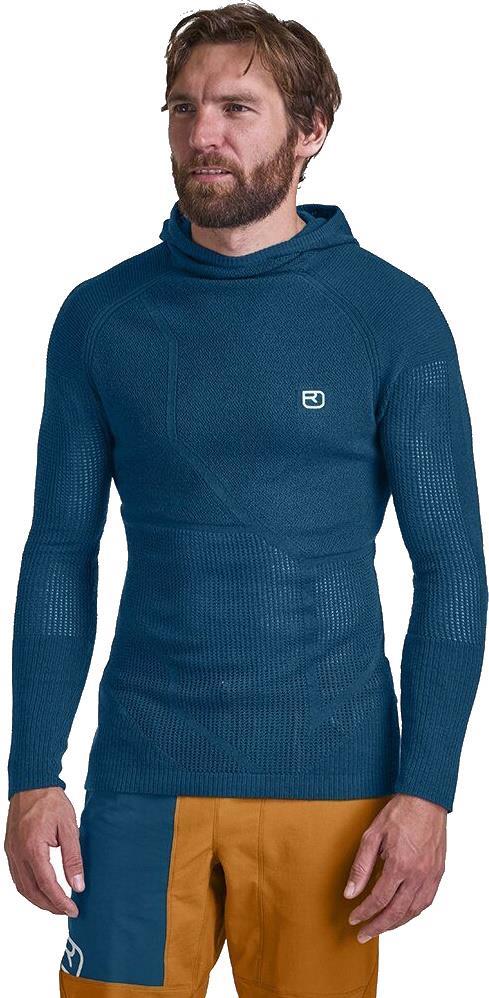 Merino Thermovent Hoody - Mens - Petrol Blue 3