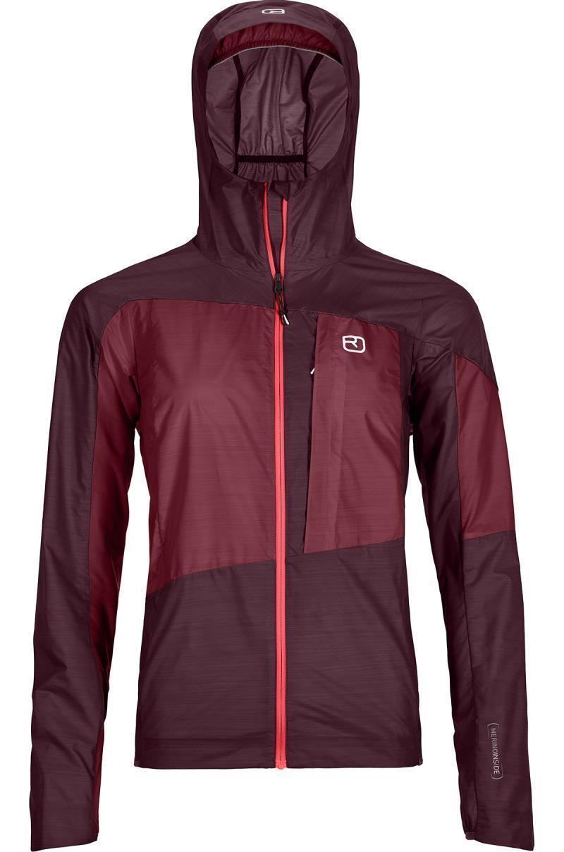 Merino Windbreaker - Womens - dark wine 1