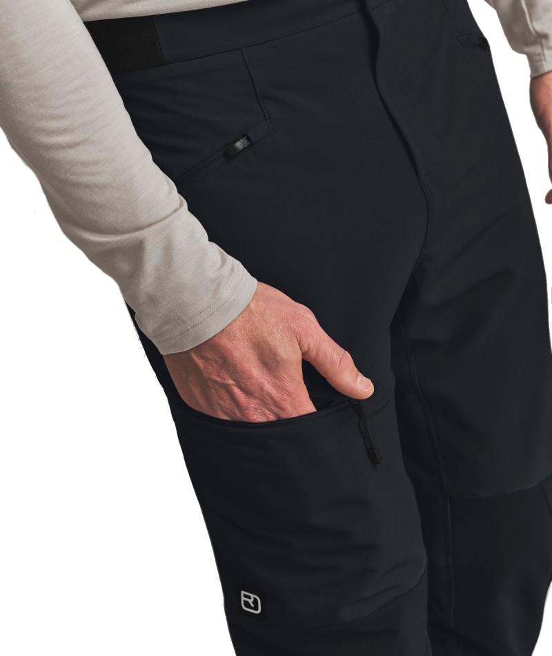 Ortler Softshell Pants, Reg - Mens - black raven 1