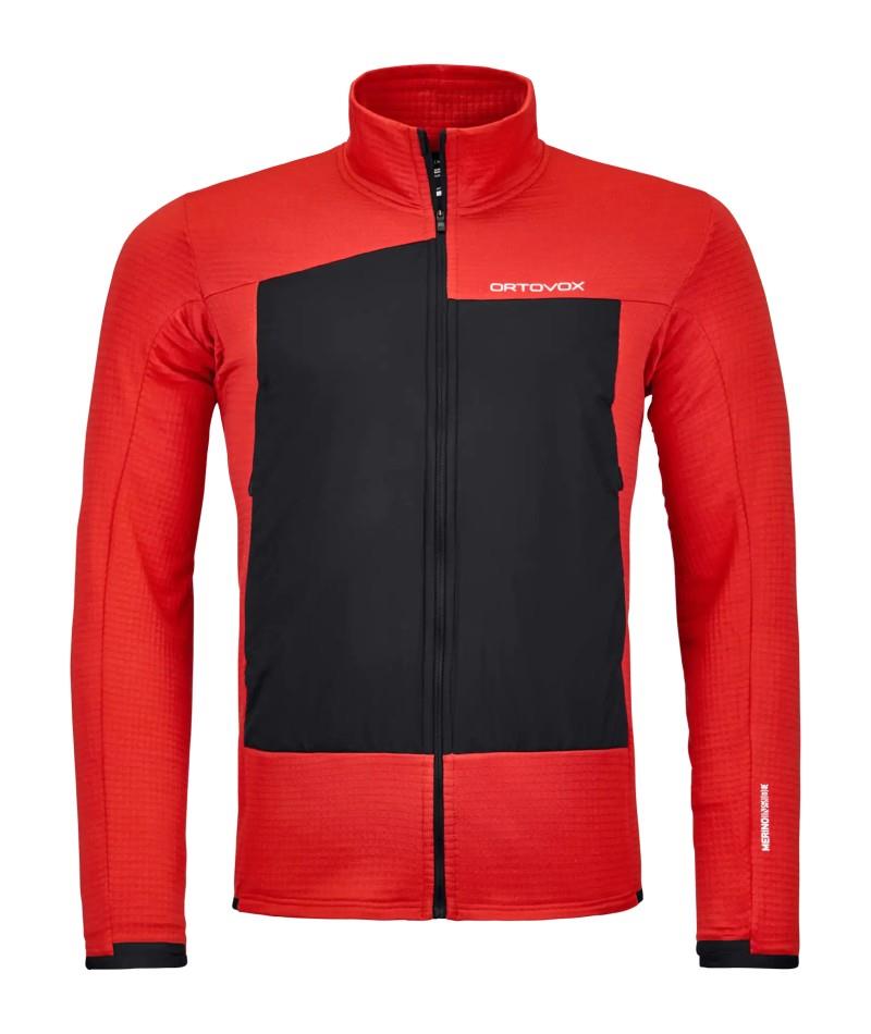 Rescue Fleece Grid Jacket - Mens - rescue red 1