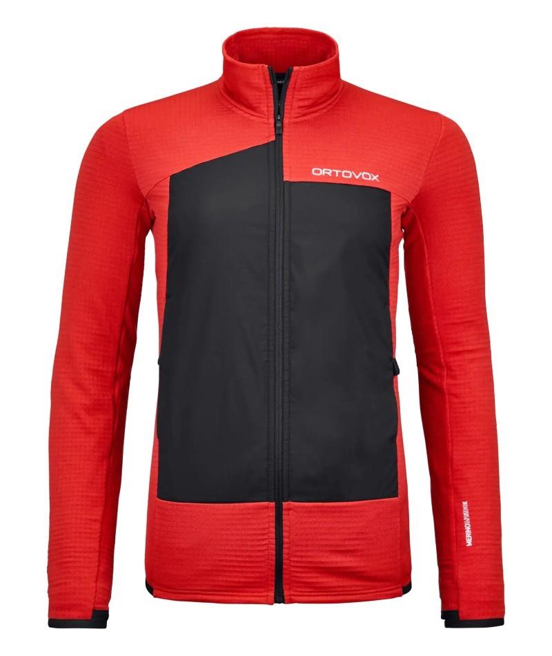 Rescue Fleece Grid Jacket - Womens - rescue red 1