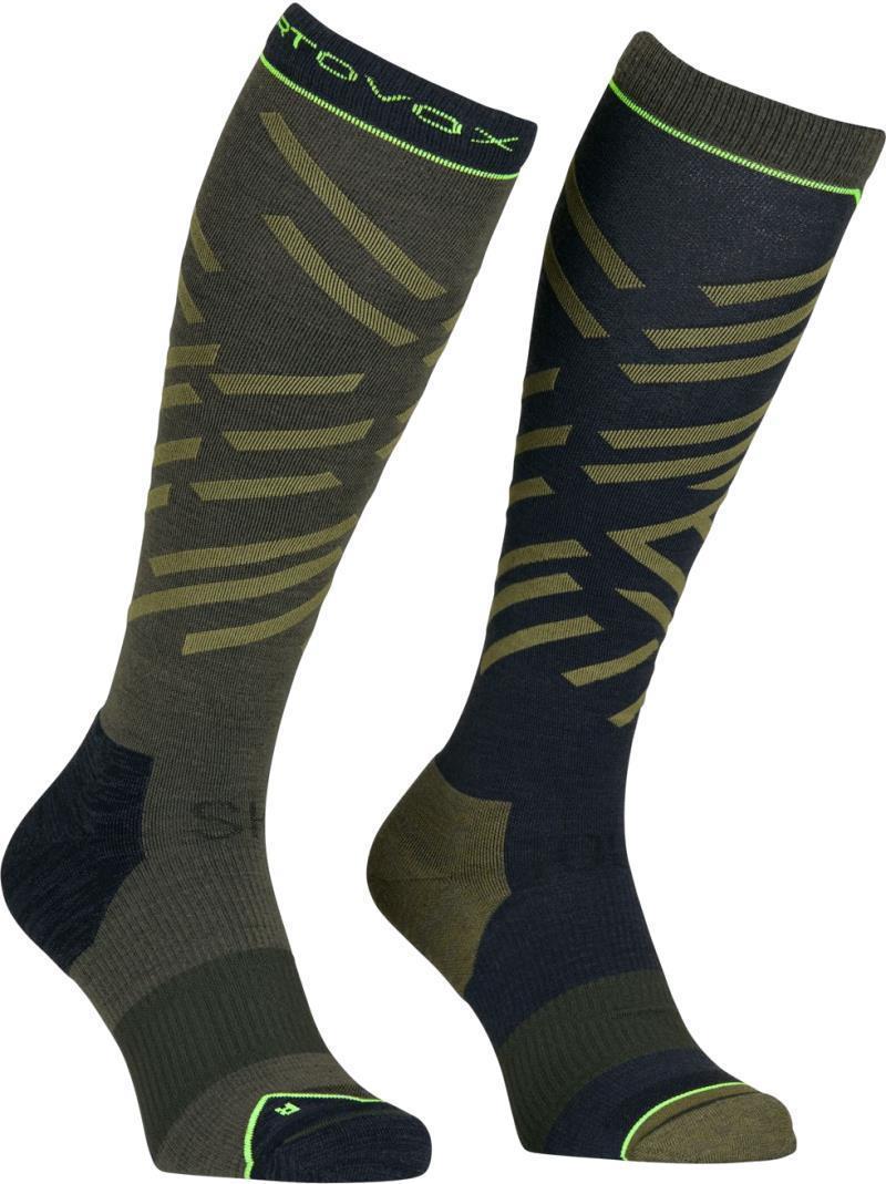 Ski Tour Long Socks - Mens - Dark Wild Herbs 1