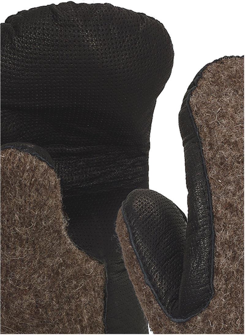 Swisswool Classic Mitten Leather - black sheep 1