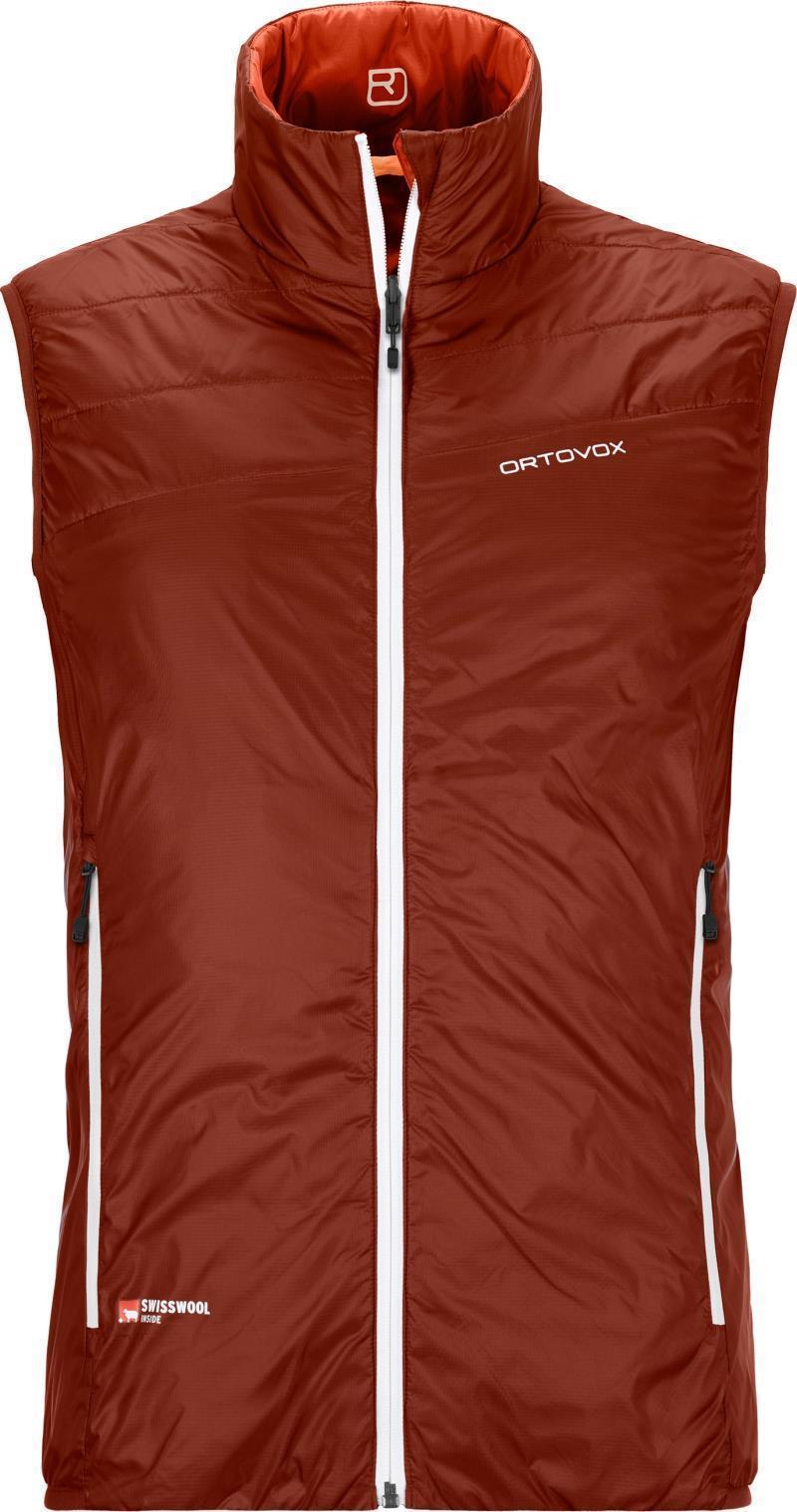 Swisswool Piz Cartas Vest - Mens - Clay Orange 1