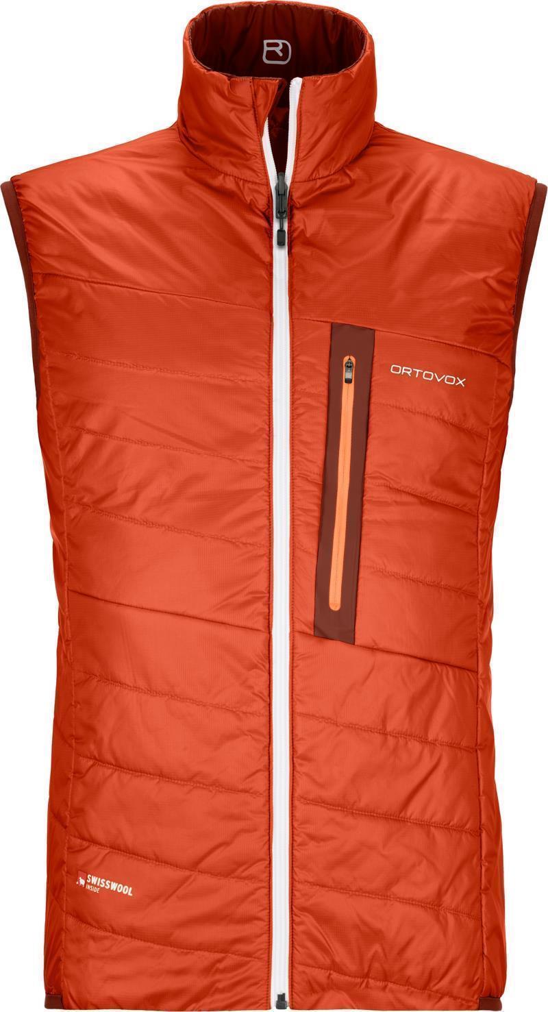Swisswool Piz Cartas Vest - Mens - Clay Orange 2