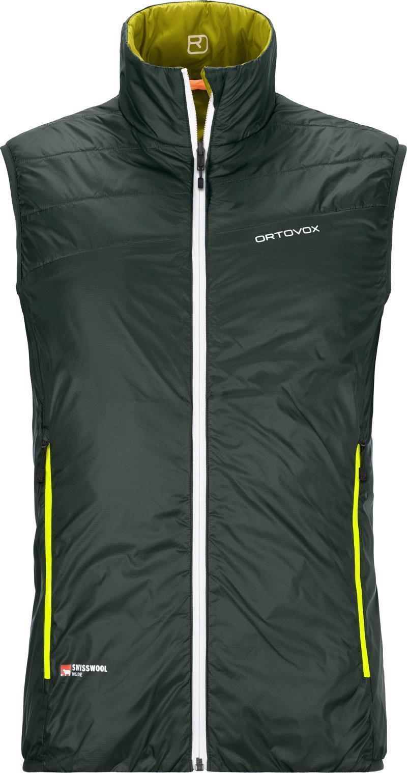 Swisswool Piz Cartas Vest - Mens - Green Pine 1
