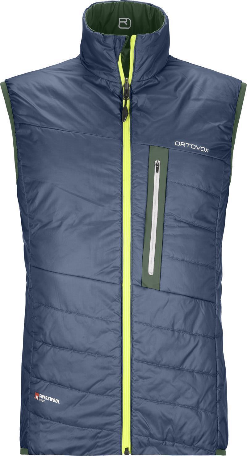 Swisswool Piz Cartas Vest - Mens - Night Blue 1