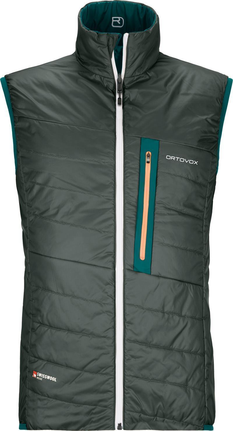 Swisswool Piz Cartas Vest - Mens - Pacific Green 2