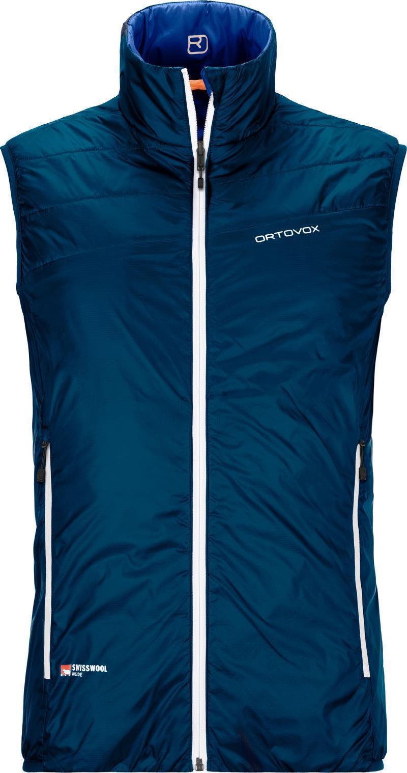 Swisswool Piz Cartas Vest - Mens - Petrol Blue 1