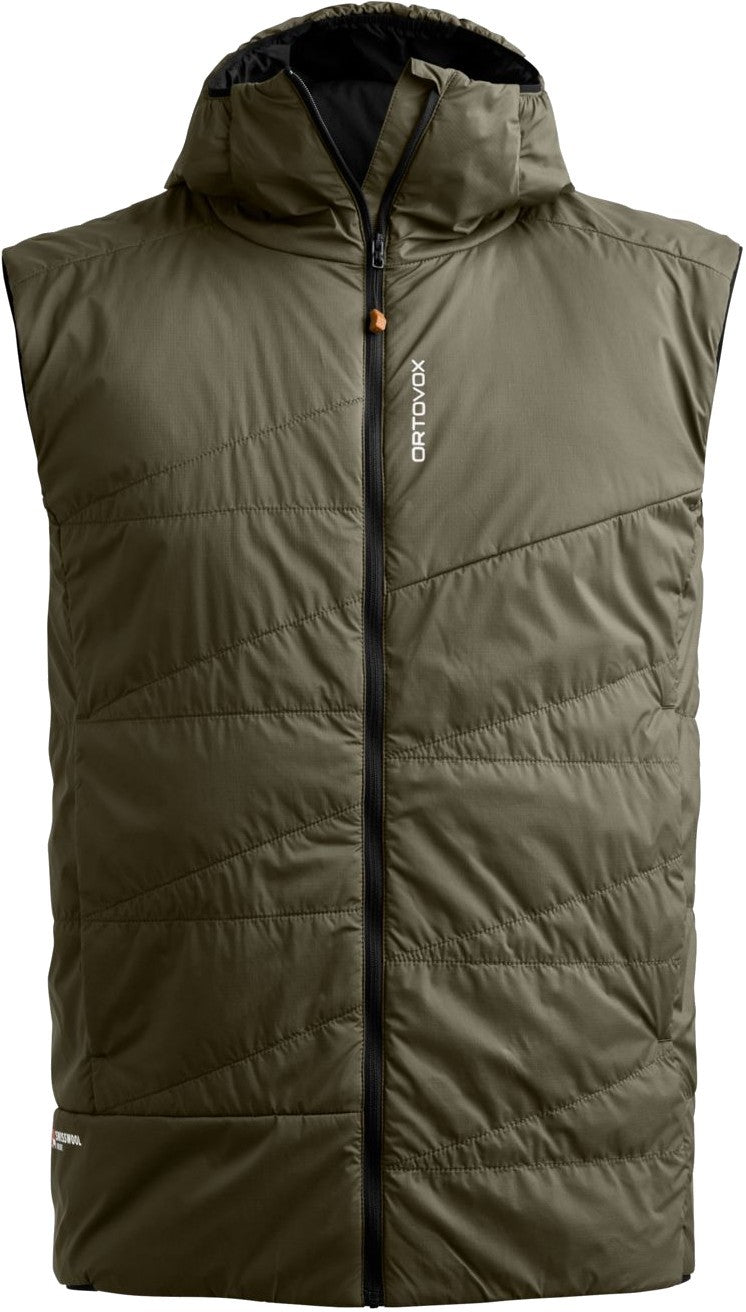 Swisswool Piz Duan Vest - Mens - dark wild herbs 1