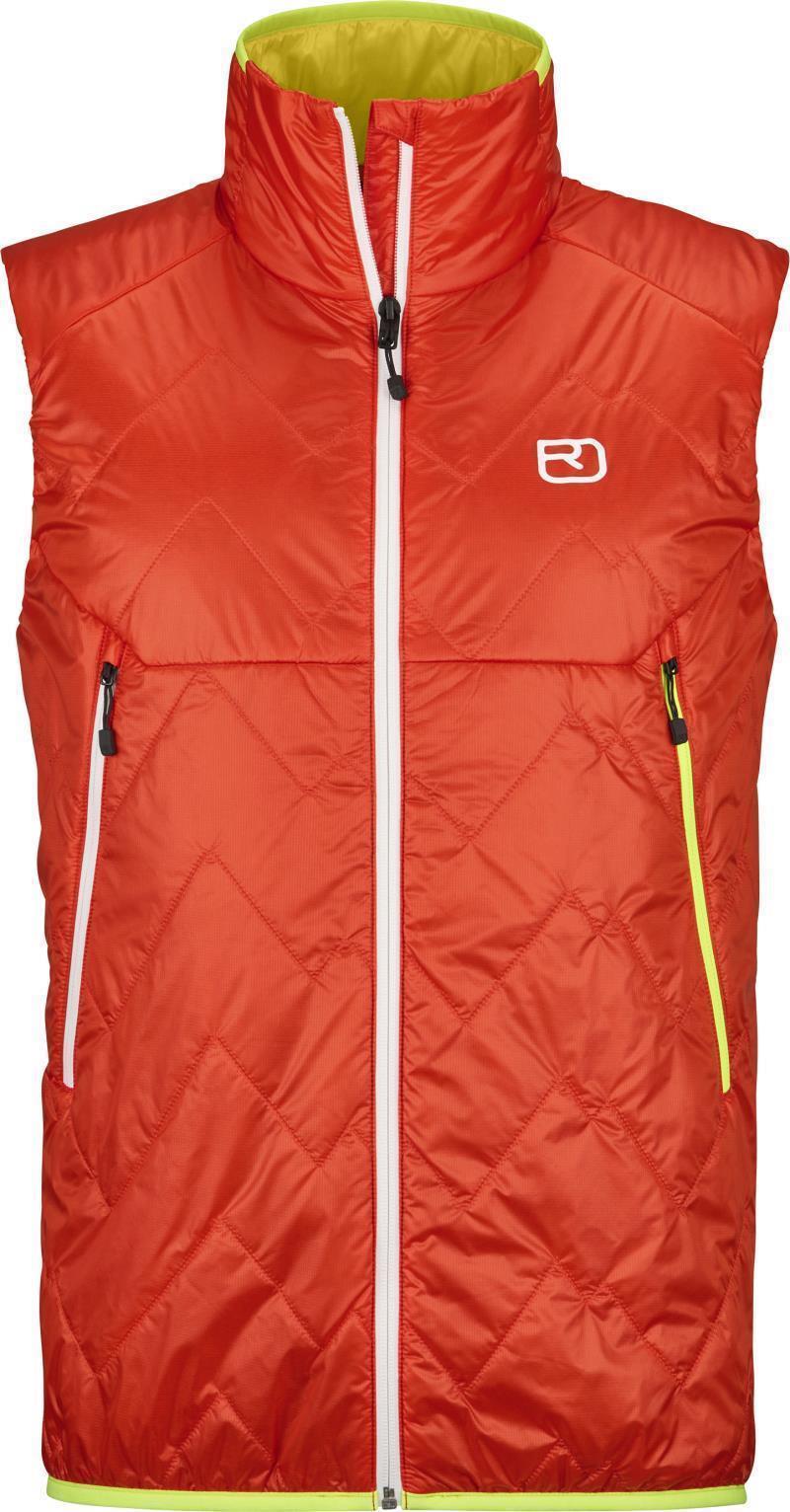 Swisswool Piz Vial Vest - Mens - Hot Orange 1