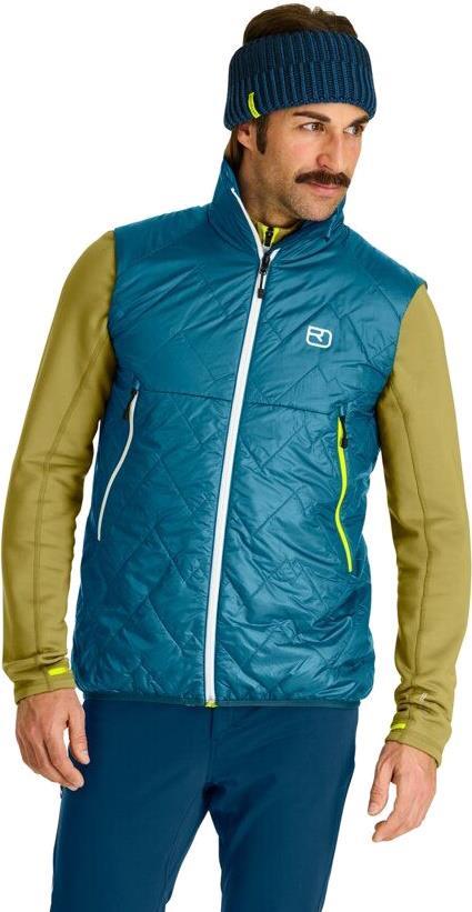 Swisswool Piz Vial Vest - Mens - Petrol Blue 2