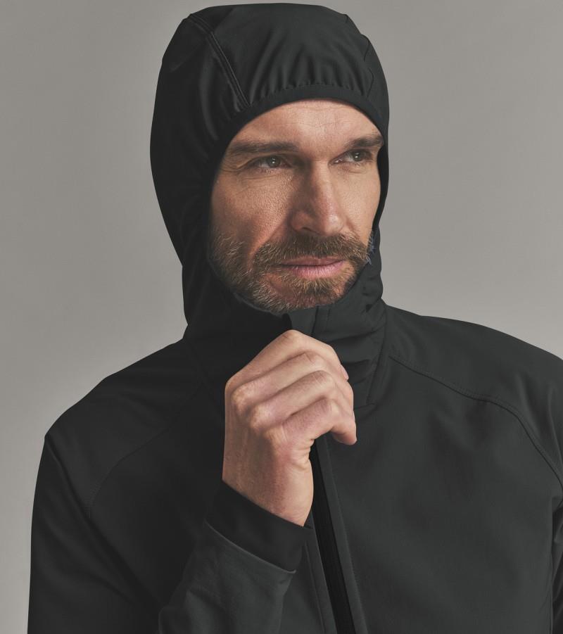 Venet Softshell Hooded Jacket - Mens - black raven 1