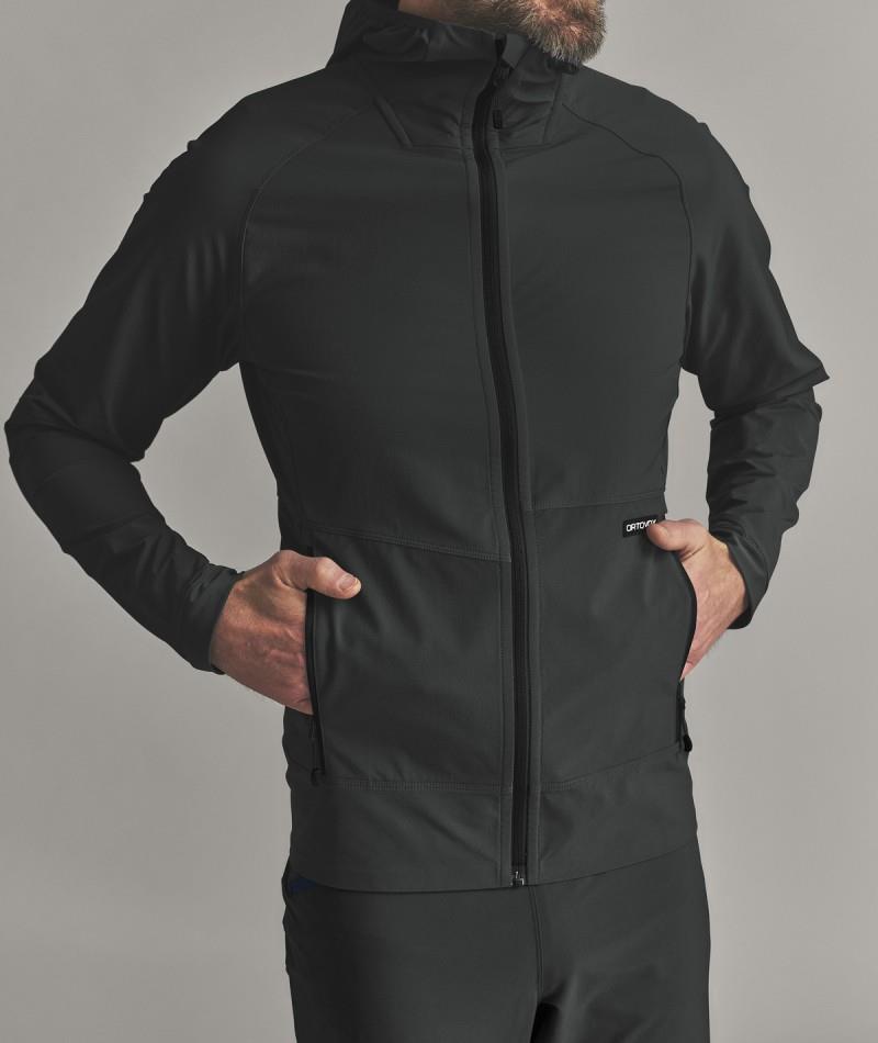 Venet Softshell Hooded Jacket - Mens - black raven 1