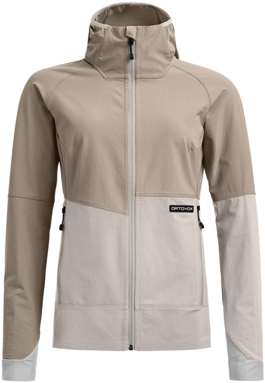 Venet Softshell Hooded Jacket - Womens - dark linen 1