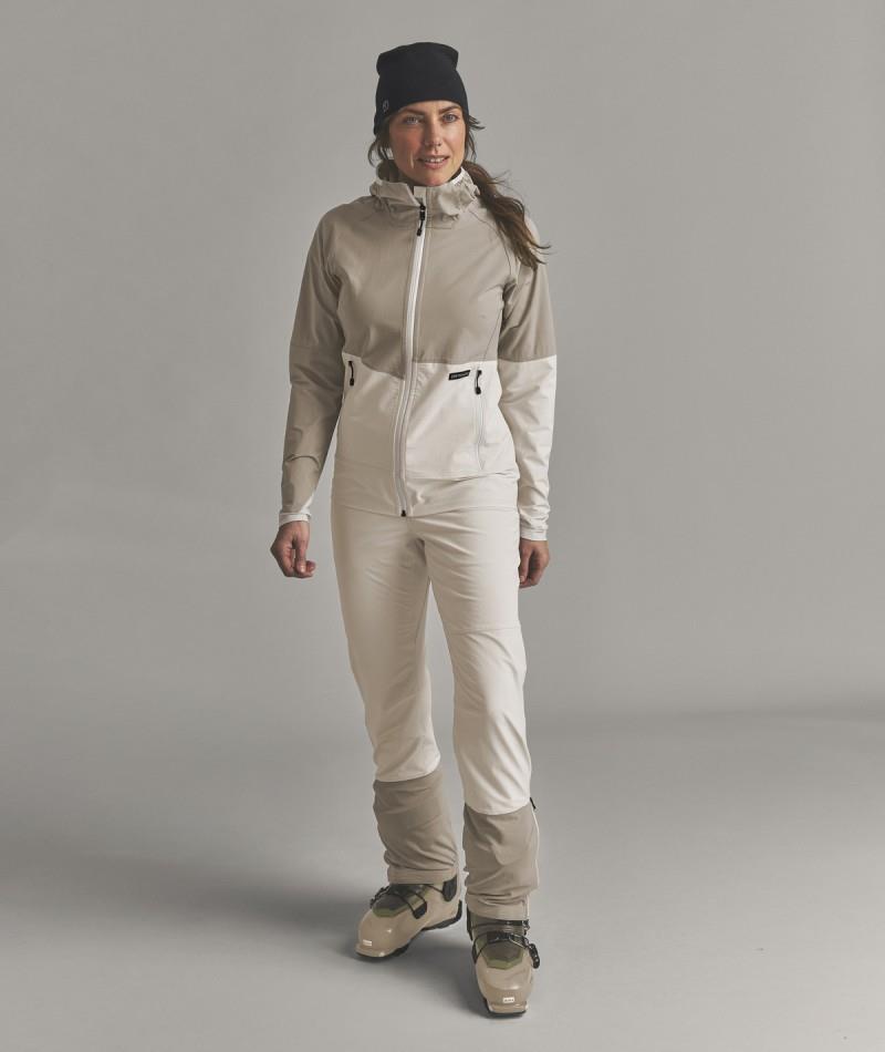 Venet Softshell Hooded Jacket - Womens - dark linen 1