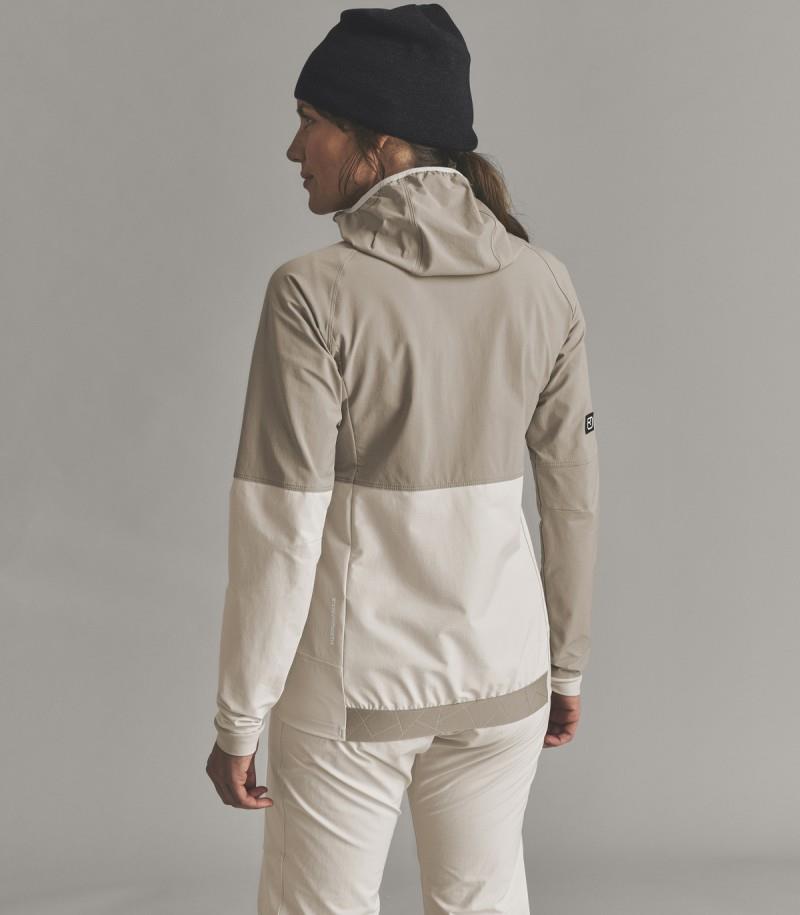 Venet Softshell Hooded Jacket - Womens - dark linen 1