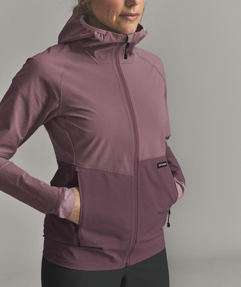 Venet Softshell Hooded Jacket - Womens - dusk rose 1