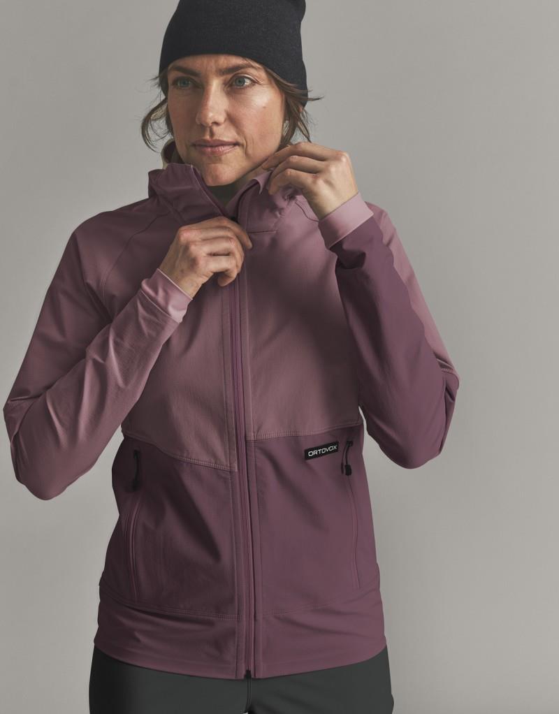 Venet Softshell Hooded Jacket - Womens - dusk rose 1