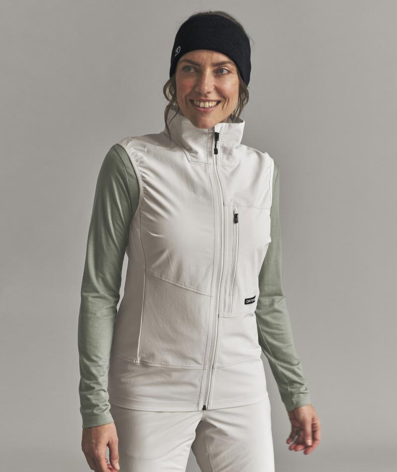 Venet Softshell Vest - Womens - white tea 1
