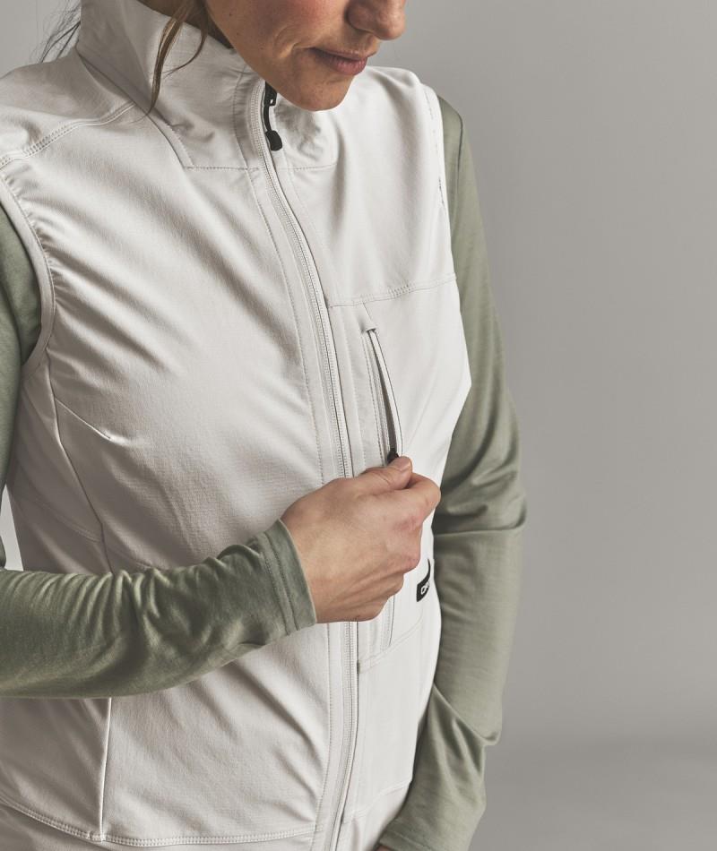 Venet Softshell Vest - Womens - white tea 1