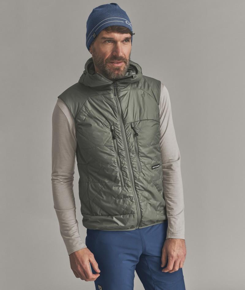 Venet Swisswool 60 Vest - Mens - dark sage 1