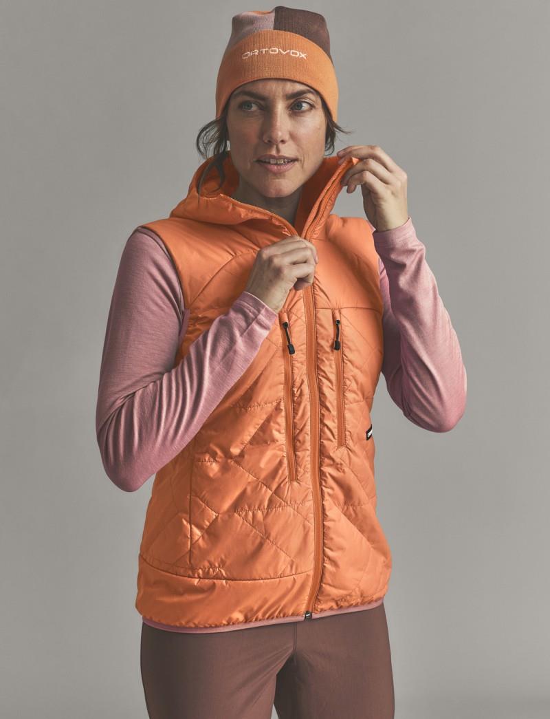 Venet Swisswool 60 Vest - Womens - faded tangerine 1