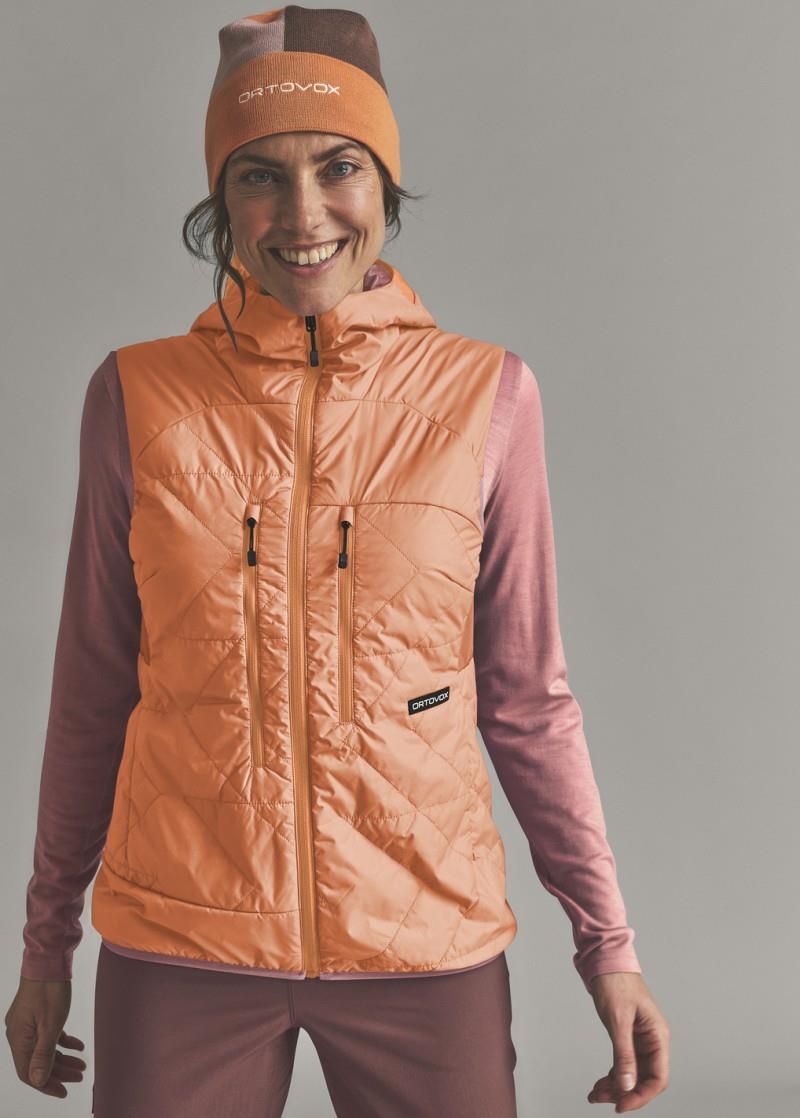 Venet Swisswool 60 Vest - Womens - faded tangerine 1