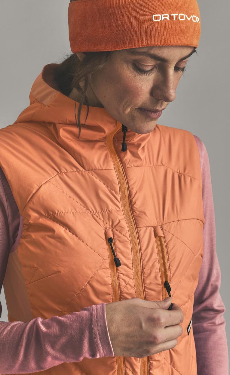 Venet Swisswool 60 Vest - Womens - faded tangerine 1