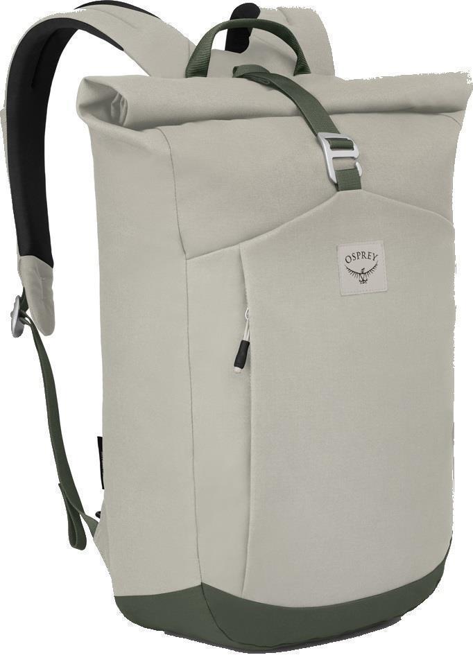 Arcane Roll Top Pack - Lunar Grey / Haybale Green 1