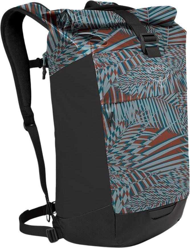 Transporter Roll Top Pack - Palm Leaf Glitch Print 1