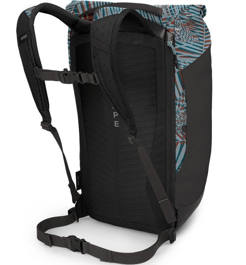 Transporter Roll Top Pack - Palm Leaf Glitch Print 3