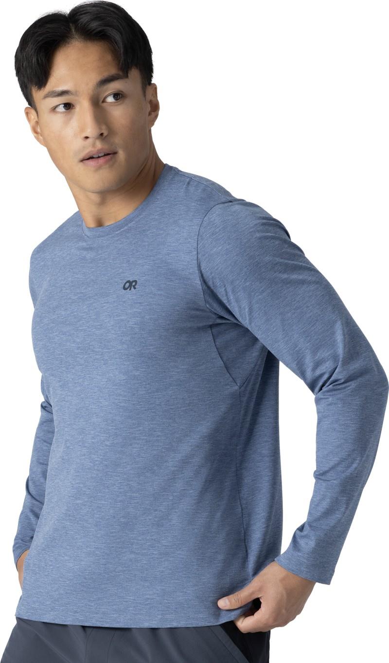 ActiveIce Spectrum Sun LS Tee - Mens - ascent blue heather 1