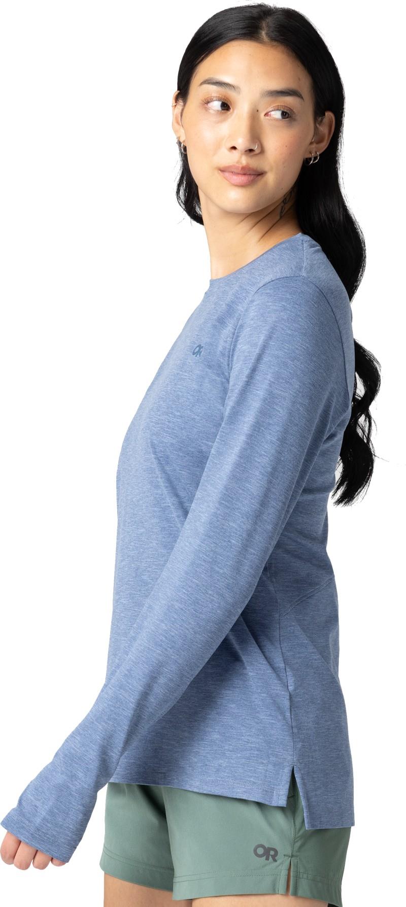 ActiveIce Spectrum Sun LS Tee - Womens - ascent blue heather 1