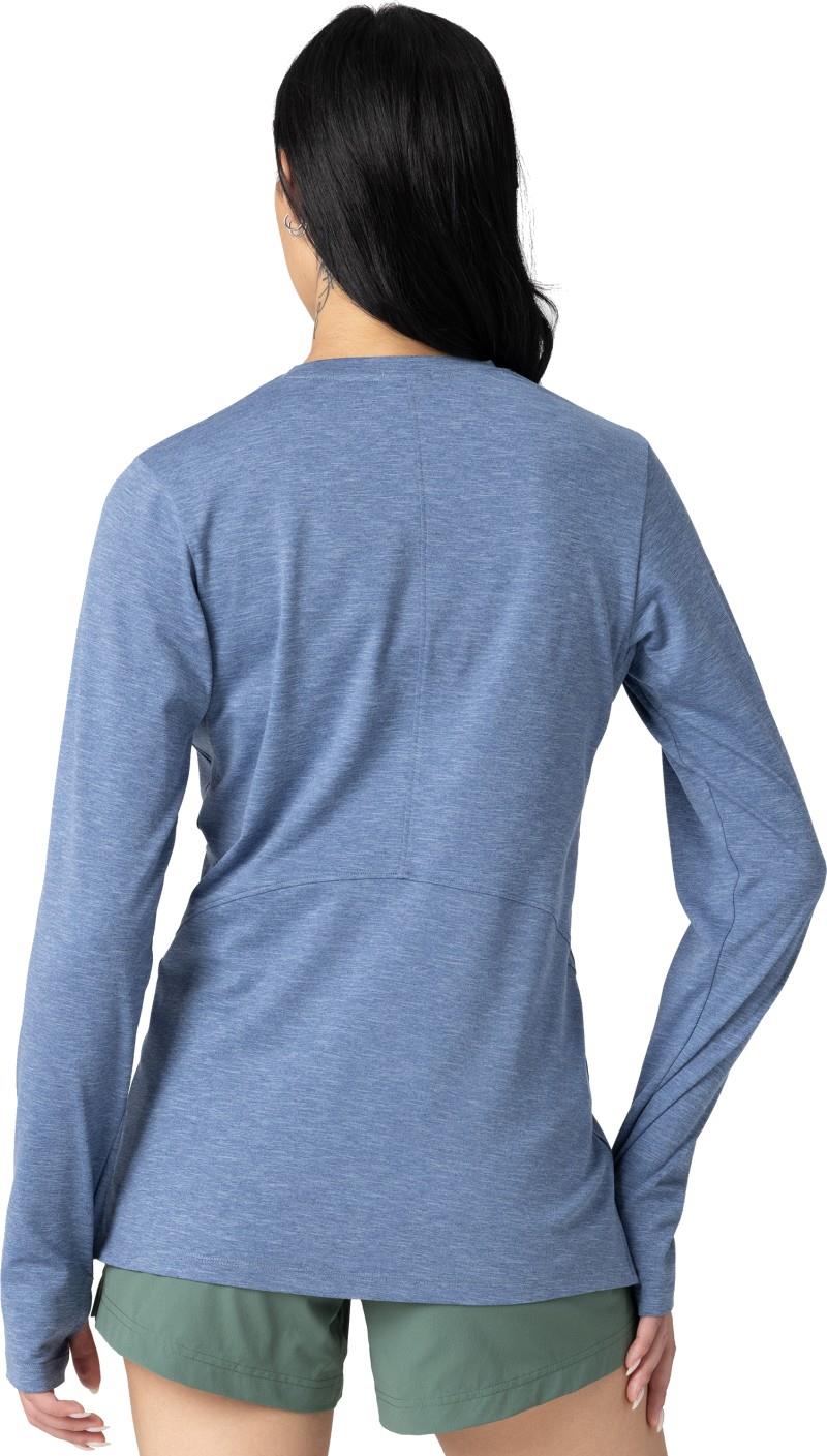 ActiveIce Spectrum Sun LS Tee - Womens - ascent blue heather 1