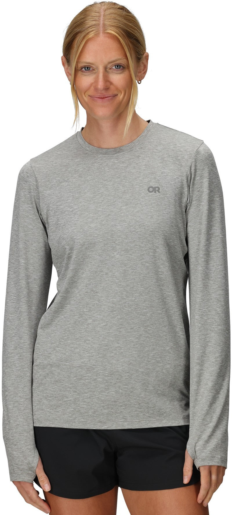 ActiveIce Spectrum Sun LS Tee - Womens - grey heather 1
