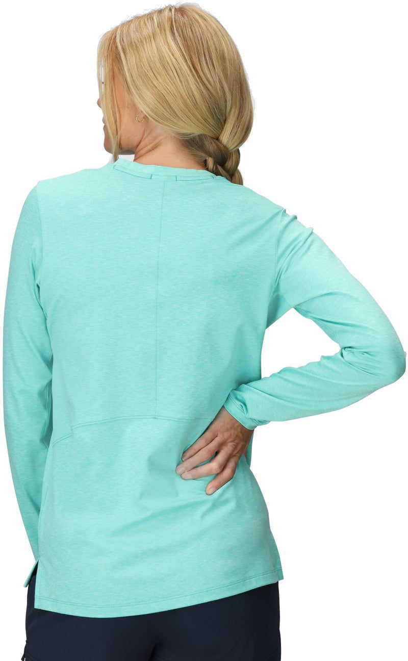 ActiveIce Spectrum Sun LS Tee - Womens - maldives heather 1