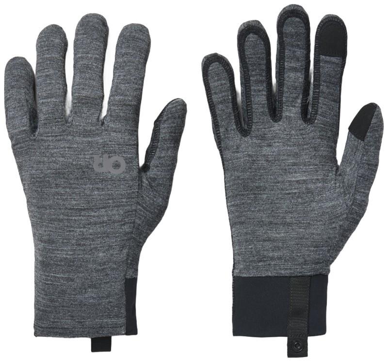 Alpine Merino 200 Grid Gloves - black heather 1