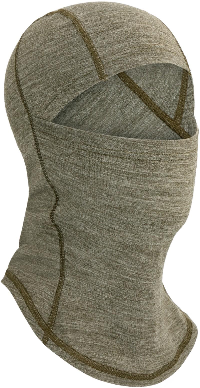 Alpine Onset Merino 150 Balaclava - dark olive heather 1