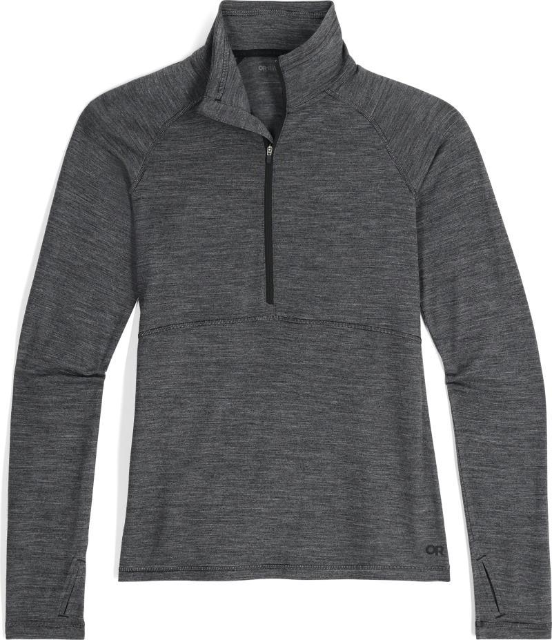 Alpine Onset Merino 150 Half Zip - Womens - Black Heather 1