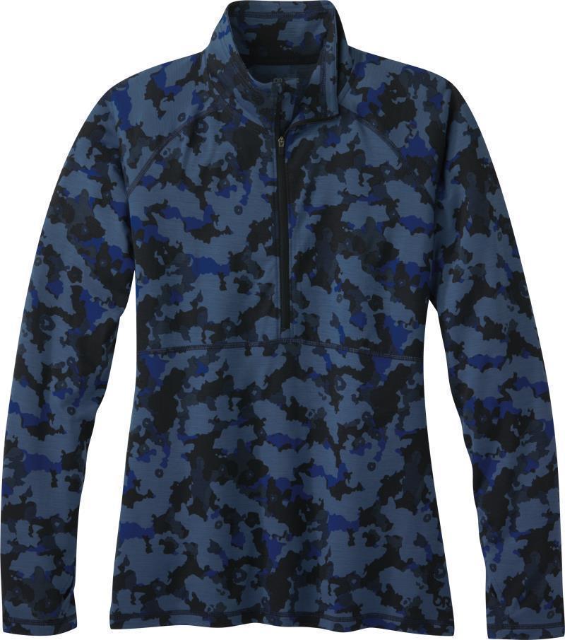Alpine Onset Merino 150 Half Zip - Womens - Naval Blue Camo 1