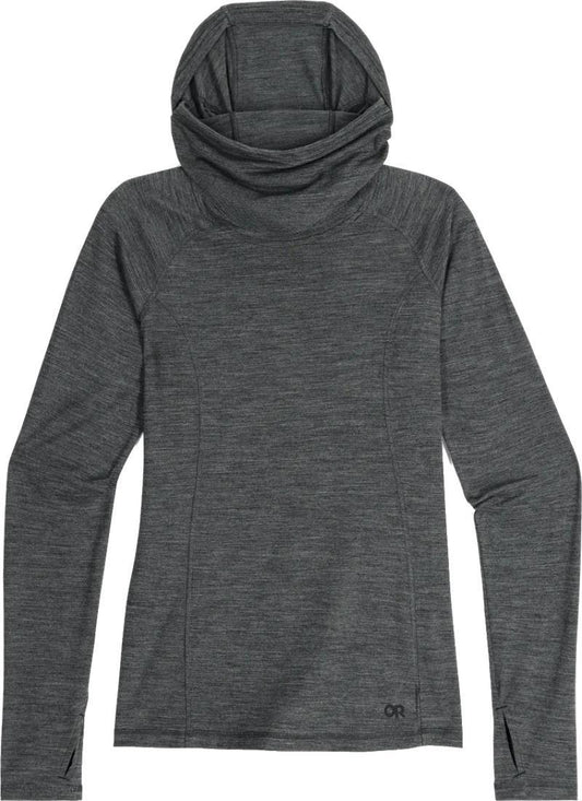 Alpine Onset Merino 150 Hoodie - Womens - black heather 1