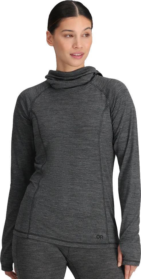 Alpine Onset Merino 150 Hoodie - Womens - black heather 1