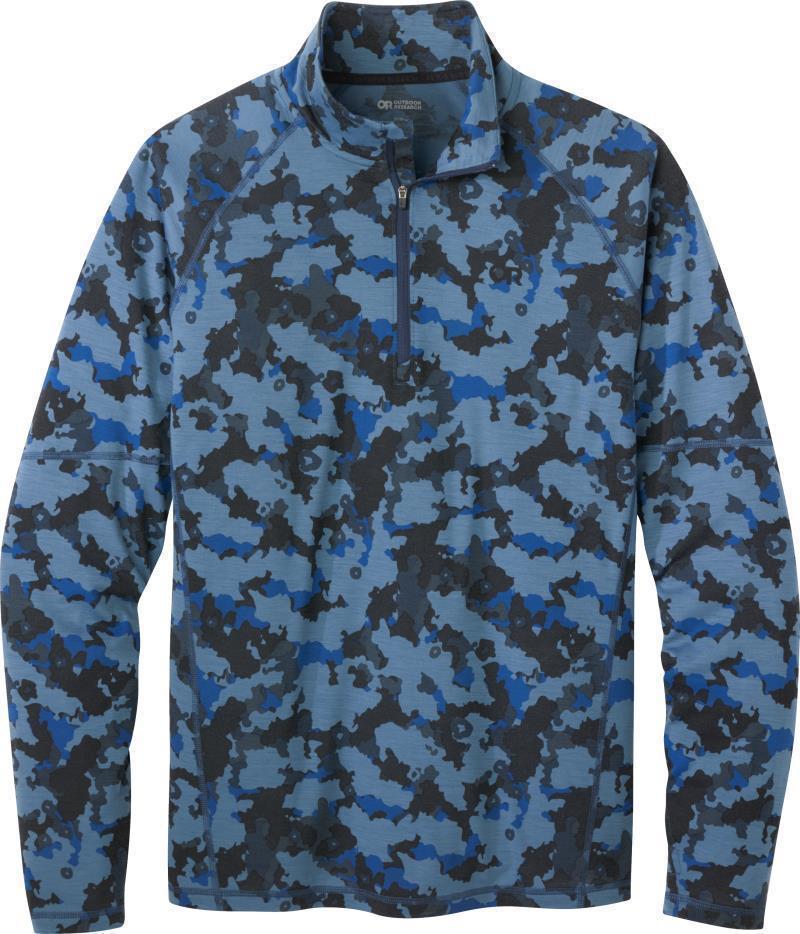 Alpine Onset Merino 150 Quarter Zip - Mens - Naval Blue Camo 1