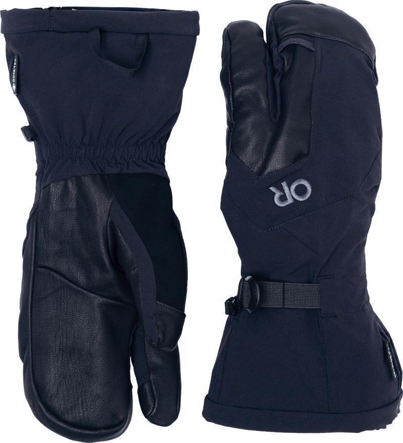 Arete Modular GTX 3-Finger Gloves - Black 1