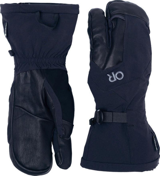 Arete Modular GTX 3-Finger Gloves - Black 1