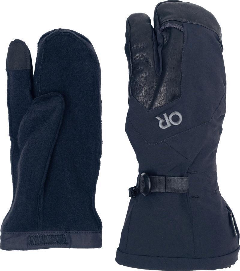 Arete Modular GTX 3-Finger Gloves - Black 2
