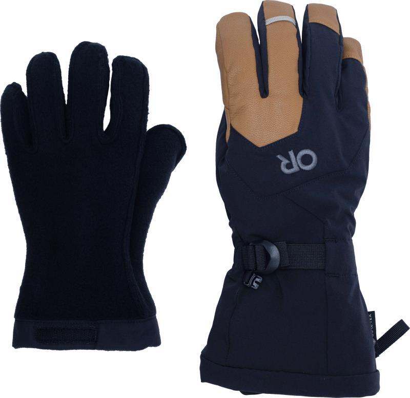 Arete Modular GTX Gloves - Mens - Black / Dark Natural 2